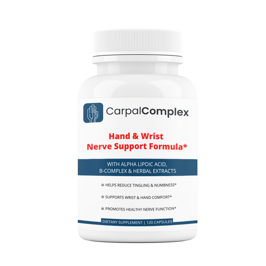 CarpalComplex – Carpal Tunnel Nerve Support Supplement – B Complex + Alpha Lipoic Acid – Helps Reduce Tingling & Numbness – 120 Capsules