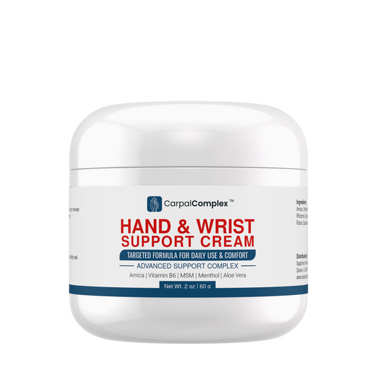 Carpal Complex Nerve Support Cream – Topical Relief with Menthol, Arnica & B6 – Soothing Formula for Hands, Wrists & Elbows